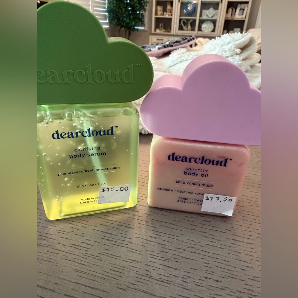 Dear Cloud Shimmer Body Oil and Clarifying Body Serum Set - NWT - Picture 2 of 4